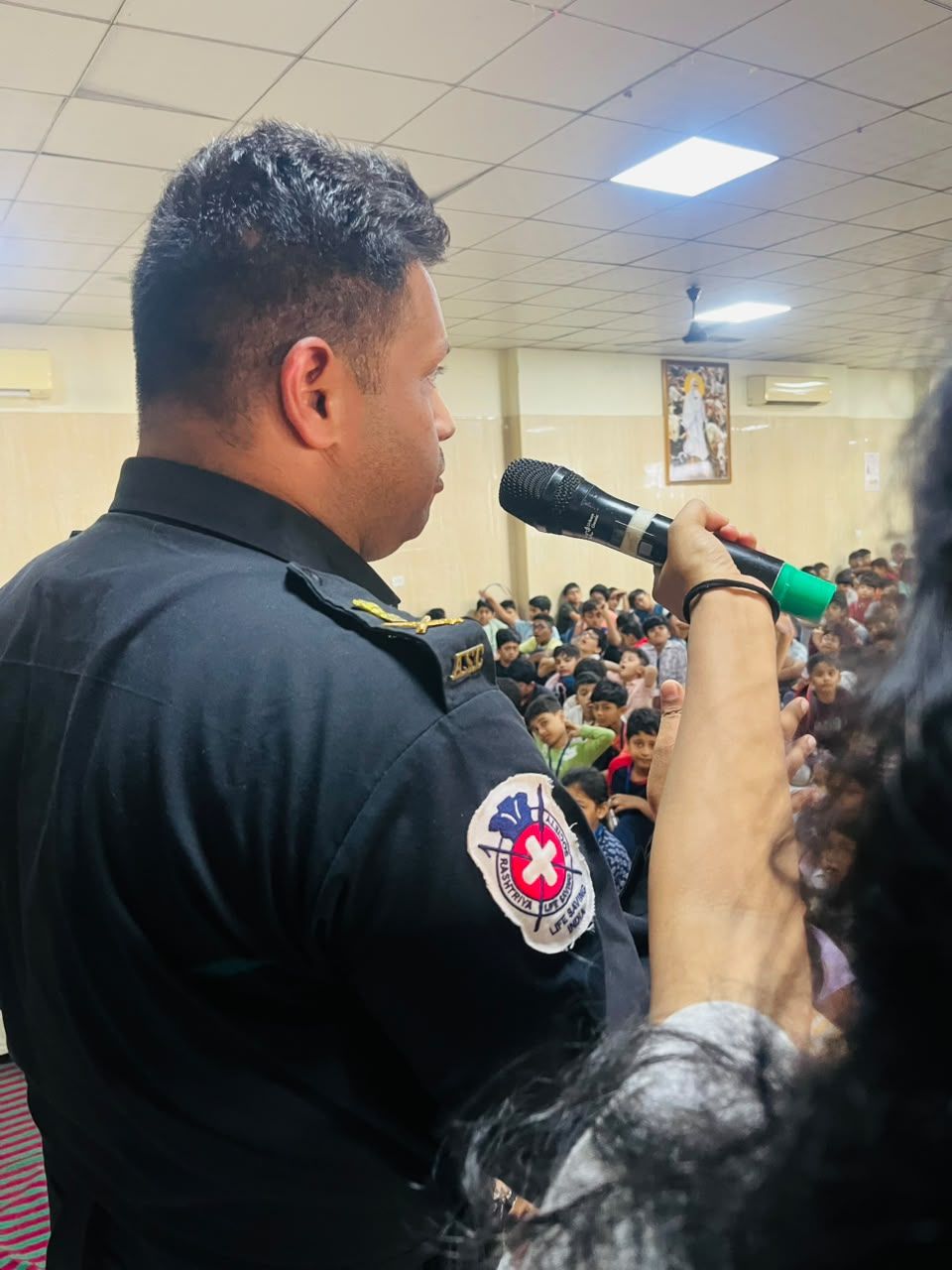 Awareness talk to a large audience