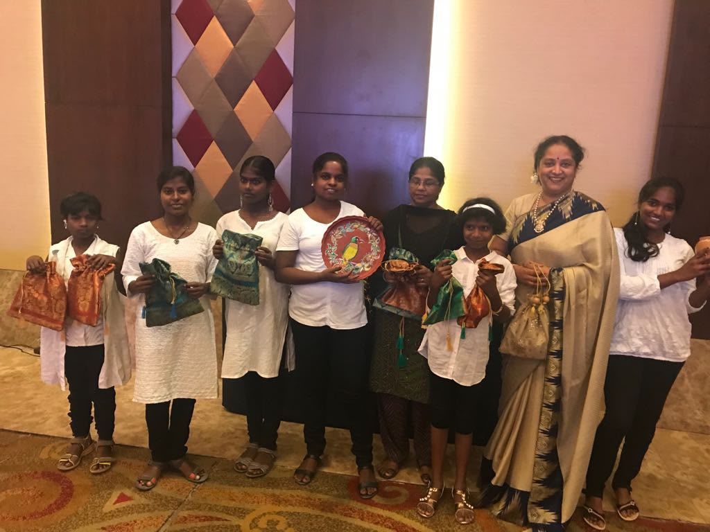 Community members with their certificates