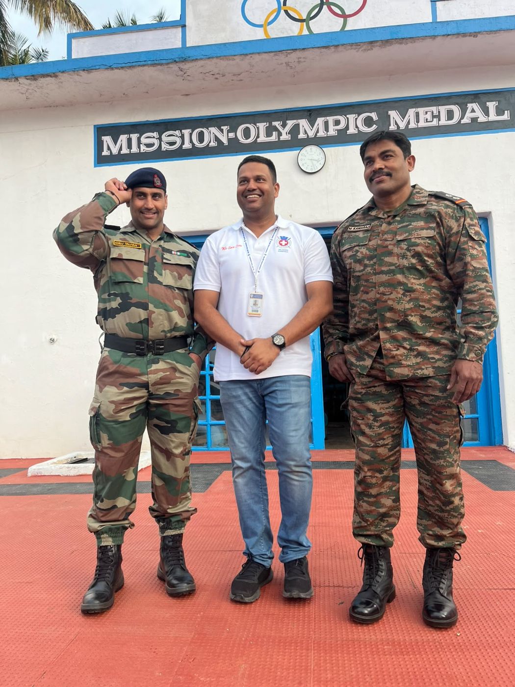 At the Mission Olympic Medal centre